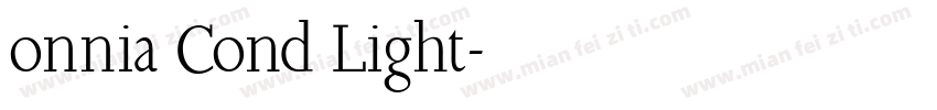 onnia Cond Light字体转换